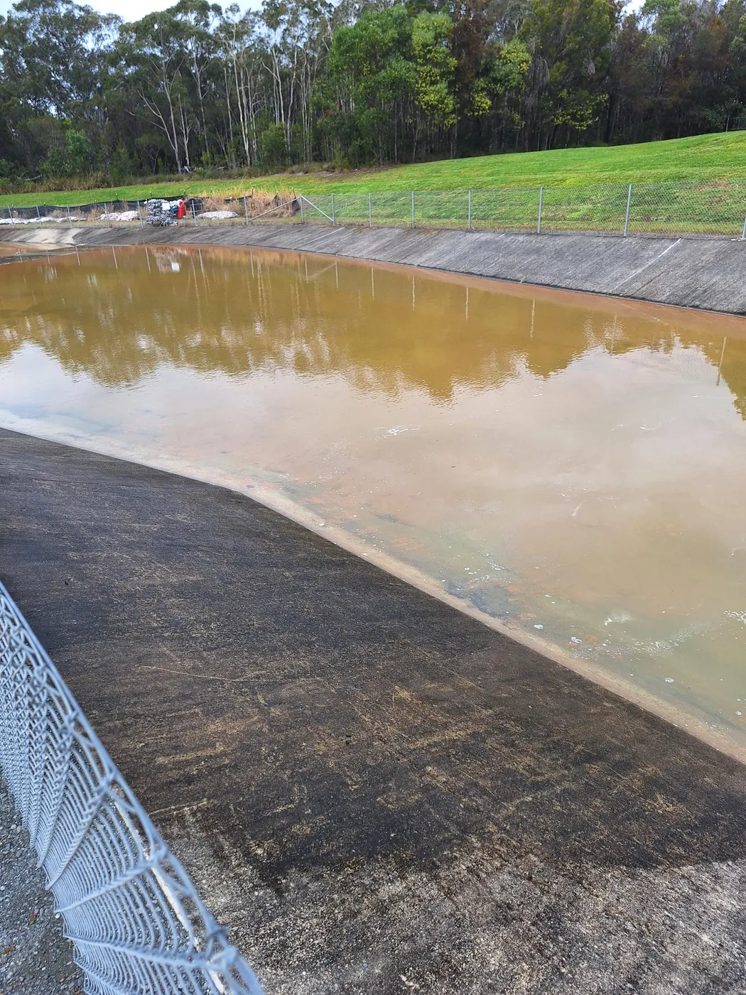 Basin water during treatment assessment